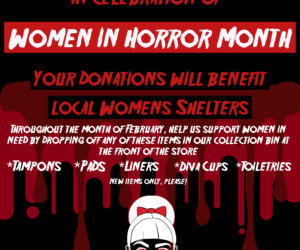 Ghouls of the Crypt WiHM Feminine Hygiene Donation Drive